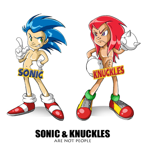Sonic &amp; Kunckles Are Not People by E. D. Thweatt