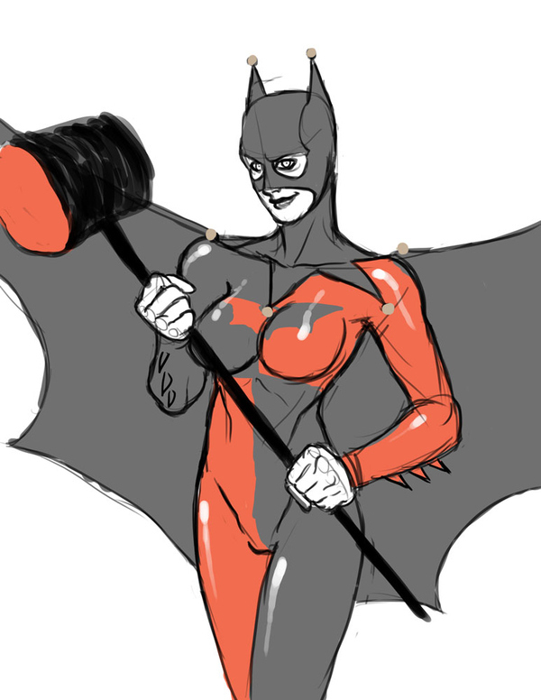 Bat Harley by thedrawbat