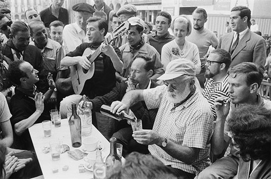 Just drinking with Hemingway