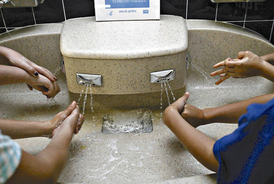 Soap and water. Optional.