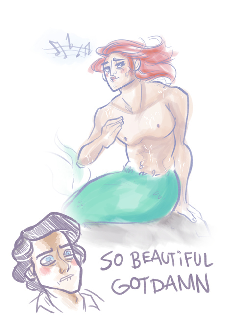 The Not So Little Mermaid by Lizzie