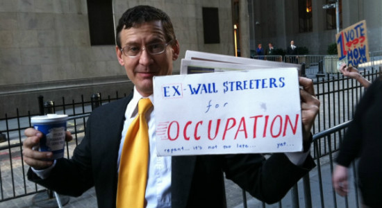 Wall street workers fired and now join the cause.