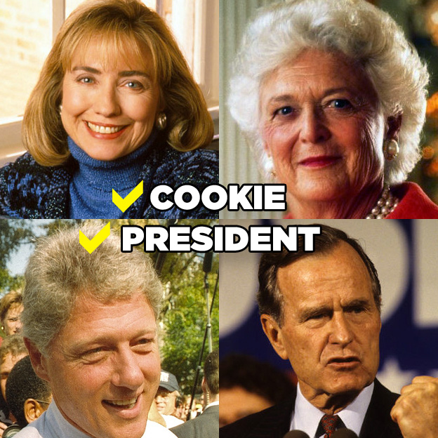 Hillary Clinton's oatmeal chocolate chips beat out Barbara Bush's classic chocolate chips.
