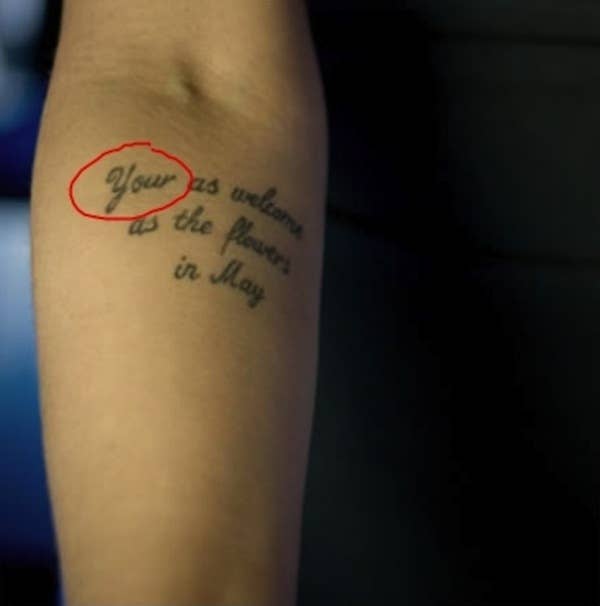 The 13 Biggest Tattoo Spelling Fails