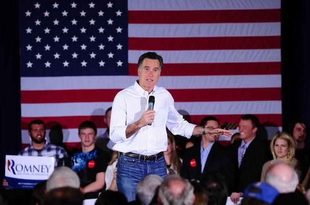 Romney in Colorado yesterday.
