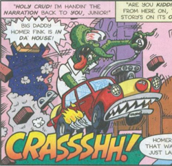 A possessed car that ate clowns