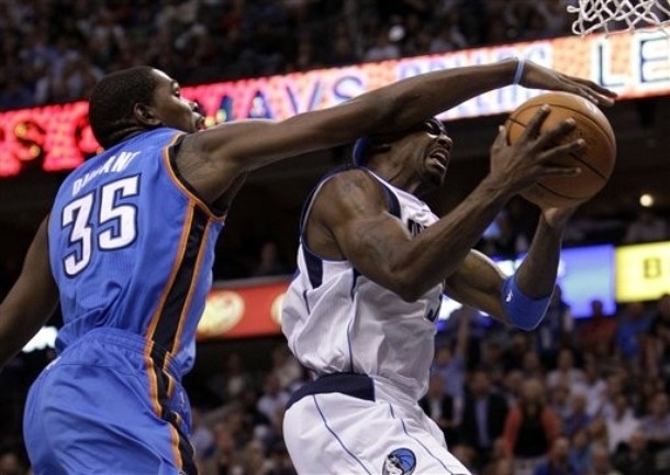 Kevin: It's funny, because this rematch comes only a year after the Mavs beat OKC in the Western Conference championships, but it feels as though everyone on the Mavs aged a decade. Hope it's not too awkward that the Thunder are planning on using Lamar Odom as their mascot. Prediction: OKC in 6Jack: James Harden will be back after only missing two games. That's crazy if you think about how brutal Metta World "I've always been Ron Artest you idiots" Peace's elbow was. Crazy theory time. James Harden's beard has regenerative powers. Serious theory. Russell Westbrook would have been Tyreke Evans with better style if it weren't for Kevin Durant. Discuss. Prediction: OKC in 4 and Dirk goes back to Australia.