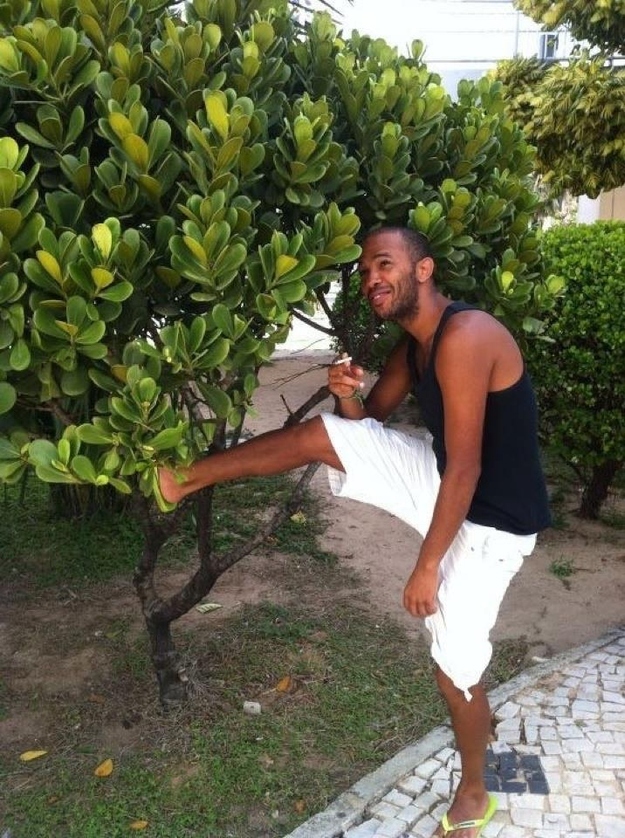 The first Crotching shot from Brazil. Chilling having a smoke, why not Crotch.