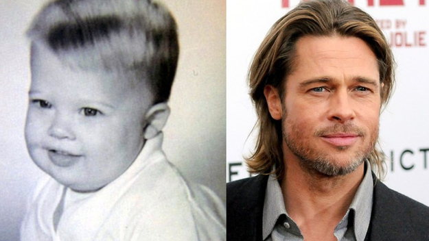 Brad Pitt never seems to age. He's like a real life Benjamin Button.