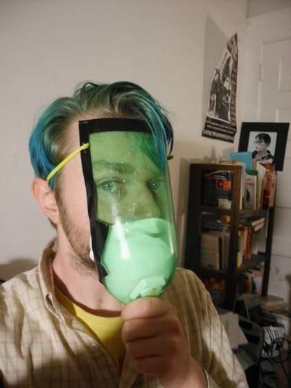 The source of the zombie outbreak may be an airborne contagion; it's a good idea to protect yourself with this DIY Gas Mask. Remember to always secure your own mask before assisting others.