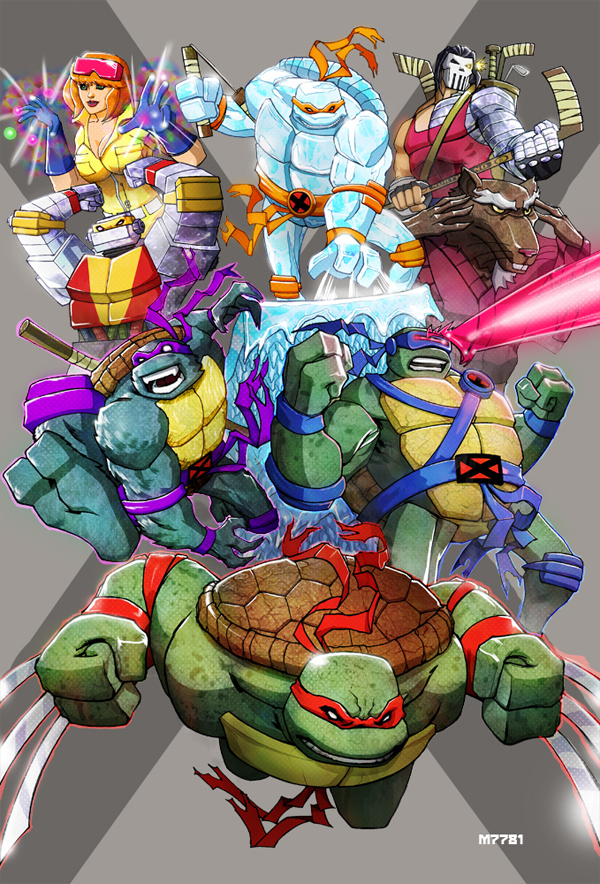 Because having a team of mutated talking turtles that know kung-fu and not giving them superpowers just seems a bit shortsighted.