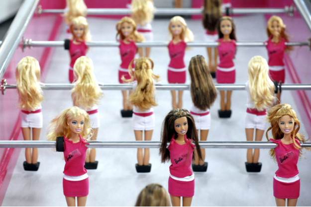 Barbie foosball