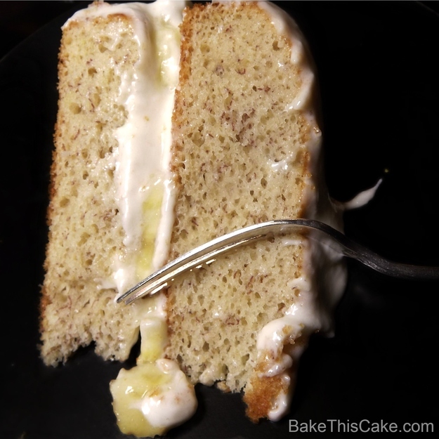 Moist and loaded with old-school banana cake charm!