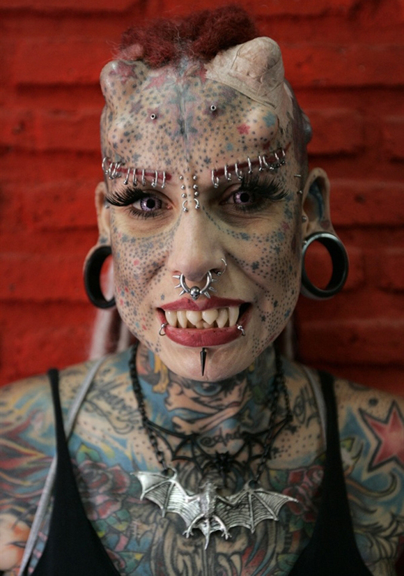 Scariest thing is... This woman has four kids!(I hear they're all monsters).