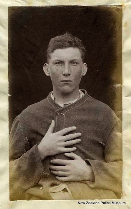 Alick—undoubtedly as a wayward youth back in the 1880s—spent a month in jail for larceny. Let's just hope he was trying to steal a new shirt.