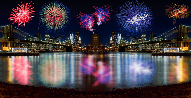 Fringe NYC New Year Fireworks © Val Tourchin