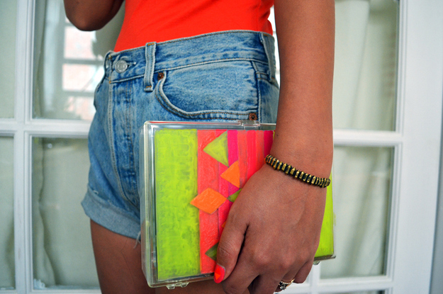 Two Ways To DIY A Neon Clutch