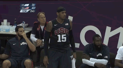 See, even Melo was confused.Eventually, the refs awarded the basket to Iguodala and the Argentinian basket stood. Team USA would go on to defeat Manu Ginobili and company 126-97.