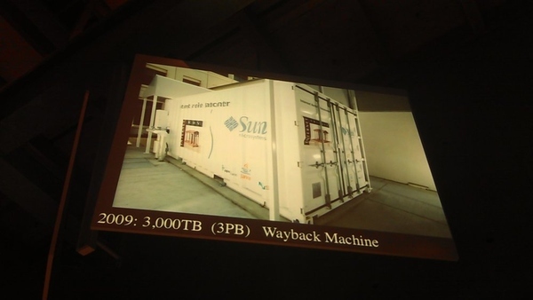 This is an archive of nearly the entire Internet. It fills a shipping container.