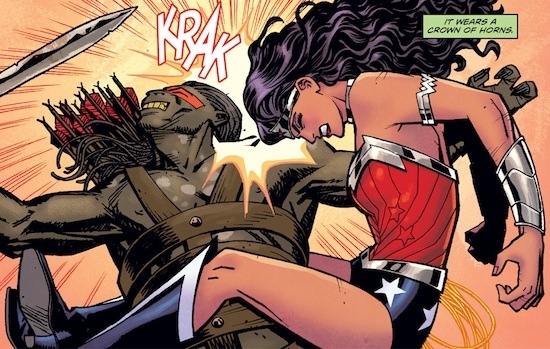 6. Wonder Woman Headbutts a Centaur