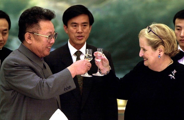 Again, Kim Jong-Il with Madeleine Albright