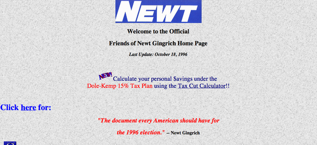 Newt.org circa 1996