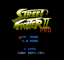 Street Figiter II Pro - Famicom (NES)