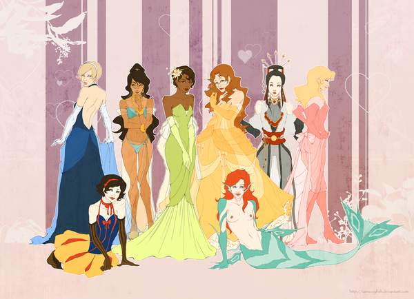 Revamped Disney Ladies by Karen Zachary Wang