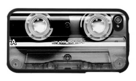 iPhone 4 / 4S Case: Old Transparent Cassette Tape