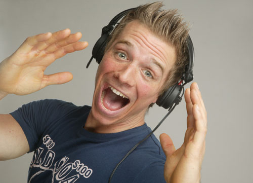 This DJ is really excited. Like, REALLY excited.
