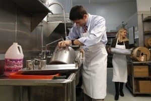 The Romney campaign stopped in for a photo op with Paul Ryan and his family at a soup kitchen in Youngstown, Ohio, this Saturday following a town hall meeting at Youngstown State University.One of the volunteers was contacted some hours before the drop-in, though Brian J. Antal, president of the Mahoning County St. Vincent De Paul Society which runs the kitchen, said he was not contacted, nor would he have granted the campaign permission to stop by, citing the organization's desire to remain apolitical.But the best part is what Ryan's man-of-the-people photo op actually caught him doing.“The photo-op they did wasn’t even accurate," said Antal. "He did nothing. He just came in here to get his picture taken at the dining hall.”The people Ryan wanted to be seen serving were gone, the food he wanted to be seen ladling out was put away, and the dishes he wanted to be seen washing were already washed. Not a family to be deterred by redundancy, the Ryans rolled up the sleeves, tied on some aprons, and got to work cleaning those clean dishes.While there, they also shook hands and thanked the kitchen volunteers still on site, though many had already left, as their shift had ended before the Ryans even got there.The purpose of the visit was to showcase the efforts of volunteers, but however noble the Romney campaign's intention, Antal said the whole ordeal may have an overall negative effect. The organization's bylaws specifically prevent it from favoring any one party, and most of its funding comes from private donations.“I can’t afford to lose funding from these private individuals. If this was the Democrats, I’d have the same exact problem.”A photo op taking precedence over the lasting effect it has on its setting is certainly no surprise, on either side of the aisle and in any election year. Still, I would have loved to see Biden's reaction to Ryan's volunteer efforts."Hold on there, sport, you missed a bit of malarky. Right there along the rim."