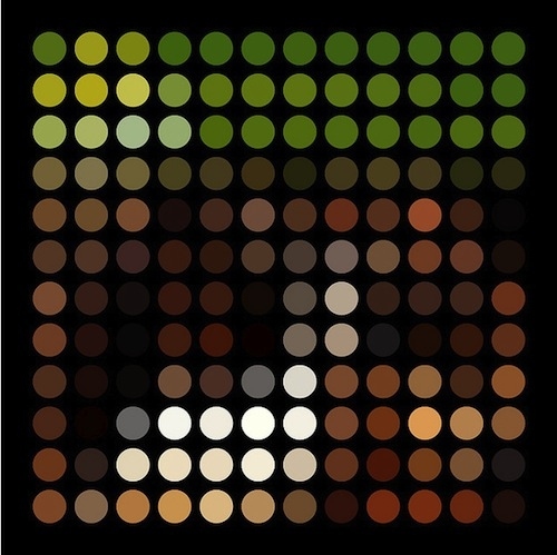 Graphic Nothing reduces classic album covers to colored dots.