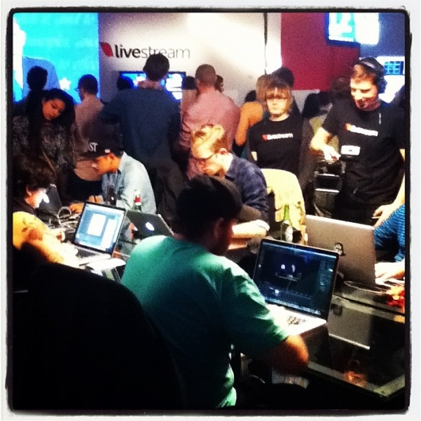 At Livestream's headquarters in New York City.