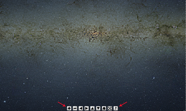 The ESO image is completely interactive. CLICK HERE to go play around with the universe.