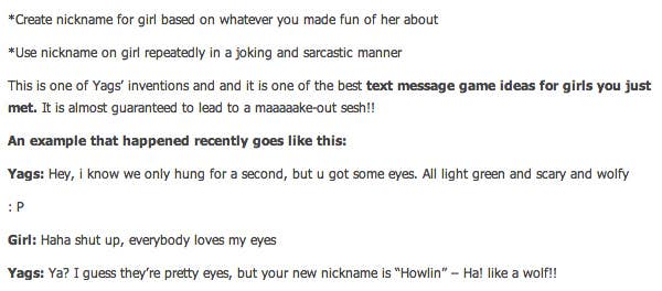12 Terrible Pieces Of Text Flirting Advice From The Internet
