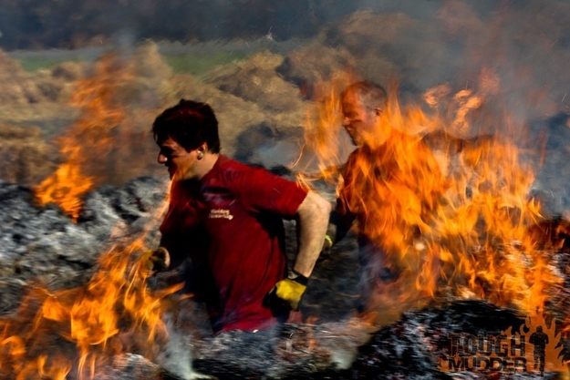 Fire Walker: Run through kerosene soaked straw. Flames are up to 4 feet high.