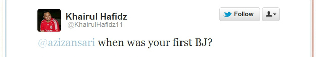 Notice how he doesn't use the official hashtag. NOTICE, OKAY?