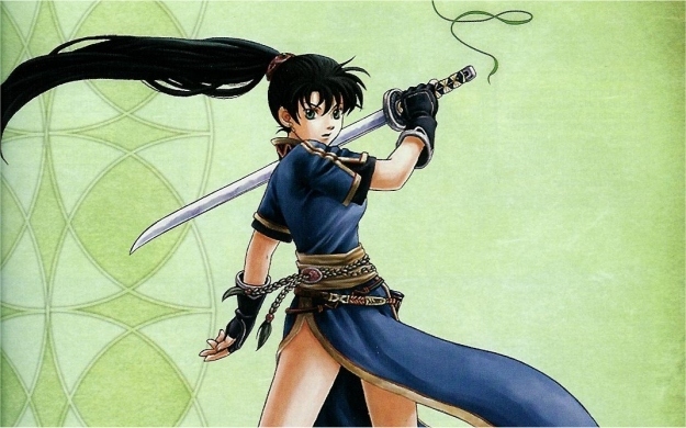 Lyndis is one of very few female lords to appear in the Fire Emblem series. Her parents were murdered by bandits when she was young, so she wandered around Elibe until she found a tactician capable of honing her sword skills. Why? She wanted to avenge the death of her parents and fellow tribe members. Later in the game she discovers she's the only one capable of drawing the legendary sword, Mani Katti, which is a remarkably useful development if you're trying to save the world.