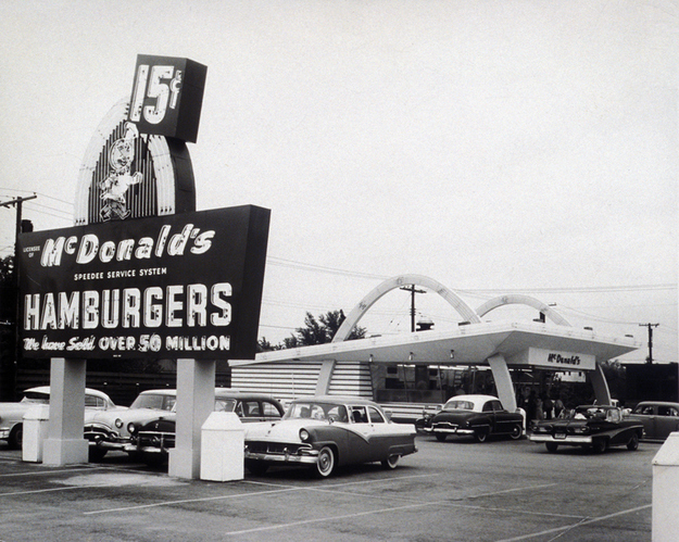 1940Richard McDonald first opens McDonald’s Bar-B-Que in San Bernadino. The restaurant was located at the intersection of 14th & East streets, where it still resides today.1948They decide to renovate and re-do the restaurant and its menu that contained only nine items. The staple of the menu is the 15 cent hamburger. For 5 cents, you could get bottomless orange juice to go with it.1949McDonald’s introduces it’s famous french fries and they became an instant hit1954Ray Kroc visits McDonalds, and partners with Richard and Maurice (also known as Dick and Mac). He also becomes the official franchising agent. He introduces the triple milkshake to the menu as well.1955McDonald’s opens it’s second location in Des Plaines, Illinois. Ray Kroc was instrumental in getting it established. The restaurant’s second location made $366.12 in sales on opening day. More than 700 additional franchise locations would open over the course of the decade that followed.1963In 1963, 23 years after opening their very first restaurant, the two brothers opened McDonald’s 500th location in Toledo, Ohio.1965In 1965, McDonald’s officially became a publicly owned corporation, selling it’s first public stock shares at $22.50 a piece. The initial stock offering took place on the restaurant’s 10th anniversary.1963Ronald McDonald made his debut in 1963 and McDonald’s net income exceeded $1 million.1967With the opening of McDonald’s first locations in Canada and Puerto Rico, McDonalds became an international chain. This trend would continue eventually establishing McDonald’s locations in 118 different countries.1968The famous Big Mac hamburger is introduced.1975McDonald’s decides to expand from lunch into breakfast, and begins the morning meal with the launch of it’s reknowned Egg McMuffin sandwiches. The Egg McMuffin was invented by a McDonald’s location owner by the name of Herb Peterson, from Santa Barbara, California.1980McDonald’s celebrates it’s 25th anniversary.1987In an effort to please it’s more health-conscious customers, McDonald’s debuts it’s new fresh salads on May 15th, 1987.1996McDonald’s launches it’s website, McDonalds.com.2005In 2005, McDonald’s celebrated 50 years of operation from the date it’s first location was opened.2006McDonald’s introduced it’s snack wraps, adding a non-sandwich lunch item to it’s menu.2010In an effort to compete with cafes and smoothie shops, McDonald’s launches it’s McCafe line of lattes and cappuccinos, along with it’s Real Fruit Smoothies and Frappes.