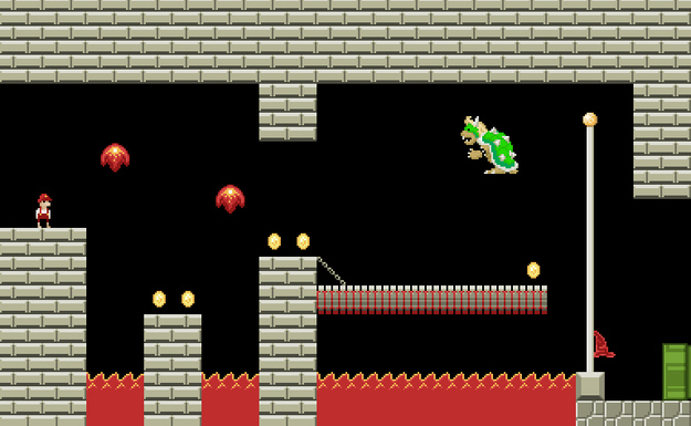 The Ludum Dare is a game development competition that has existed since 2002, in which a variety of developers build a game from scratch in one weekend, and 48 hours.This gem was created by Johan Peitz, and features the different worlds of Mario condensed into single-screen levels.Click here to play the game, and see your afternoon flattened like a Goomba.