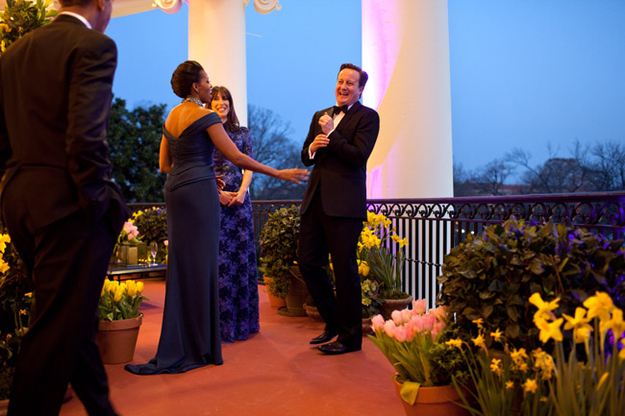 David Cameron is ticklish.