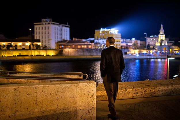 "Cartagena sure is beautiful tonight. Some really lovely girls were at that party. Don't you think so, Agent Williams? ... Agent Williams?"