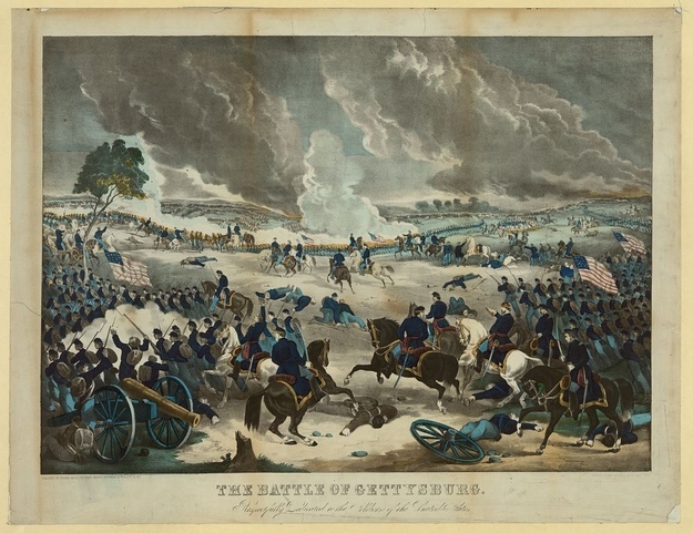 The Battle of Gettysburg is famous for both the high number of killed or wounded (23,000 on the Union side and 28,00 on the Confederate side), and because it forced the Confederate Army to retreat back to Virginia, halting their advancement towards the North and marking a major turning point in the American Civil War.