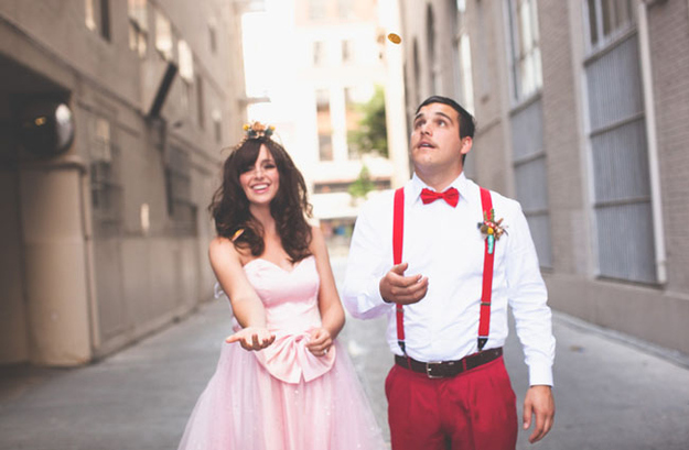You feel like you've hit a warp pipe again - the day of your wedding is here.Perhaps it looked something like this.Perhaps there were two Marios - perhaps there were two Peaches.Either way, it was glorious.