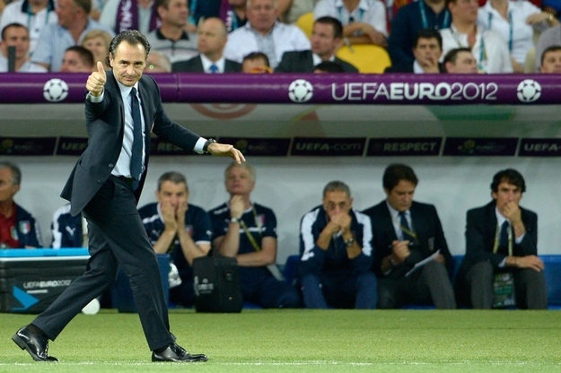 Head Coach Cesare Prandelli of Italy