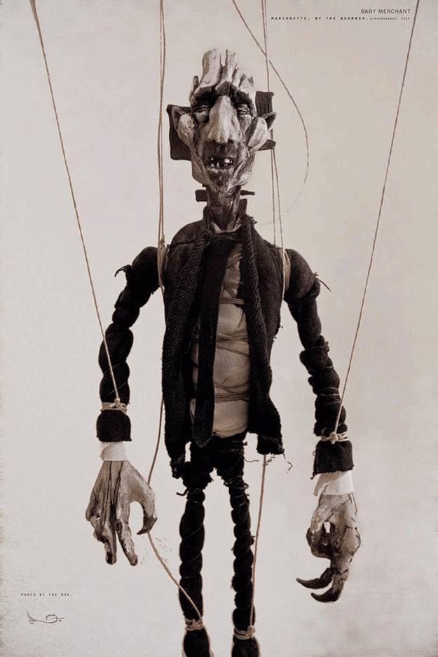 creepy marionette doll