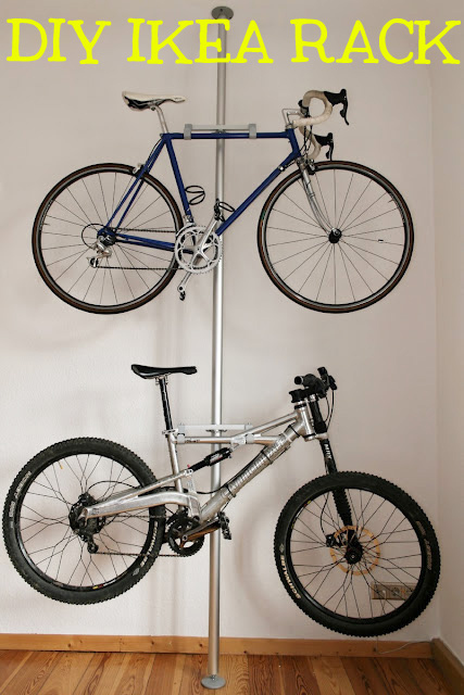 diy bike rack wall
