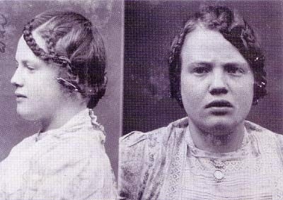 With or without having committed a physical crime, Amy probably should've been locked up just for sporting that terrible weave. That being said, she also let some poor shopkeeper in Birmingham, England have it back in the late-1800s.