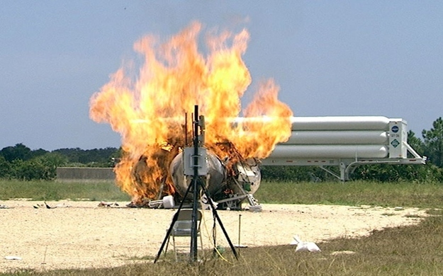 The low-cost Project Morpheus lander prototype, designed to carry cargo to the moon and other space destinations, lifted off the ground successfully but then failed its first autonomous free-flight test. Fire crews rushed to extinguish the flames of Morpheus, large enough to carry 1,100 pounds of cargo to the moon, such as a humanoid robot, a small rover or a small laboratory to convert moon dust to oxygen.A hardware component failure, which prevented it from maintaining stable flight, was to blame, NASA said.