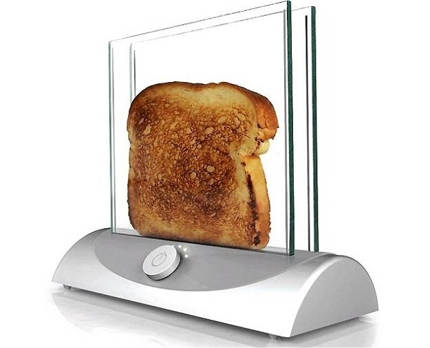 This allows you to watch your bread while it's toasting. Tired of burned toast, or totally pointless?